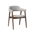 "Modern Upholstered Armchair with Wooden Legs"