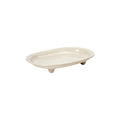 "Elegant Oval Serving Platter with Feet"