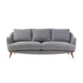 Modern Grey Sofa with Mid-Century Legs