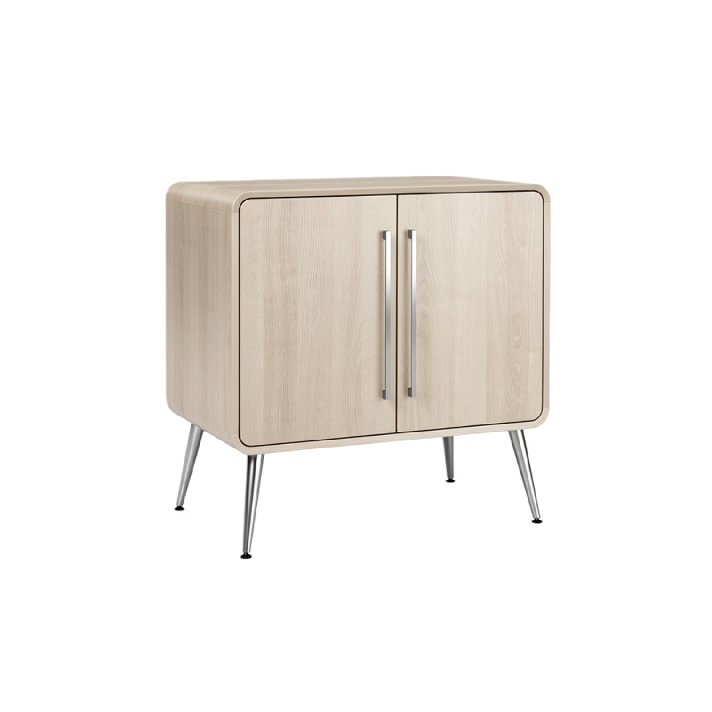 Modern Wooden Storage Cabinet with Metal Legs